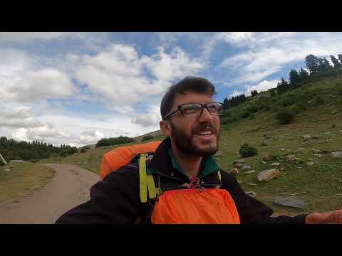 Zorlu yürüyüş başladı! 2500 metrede kamp yaptım! (Tanrı Dağları) #46