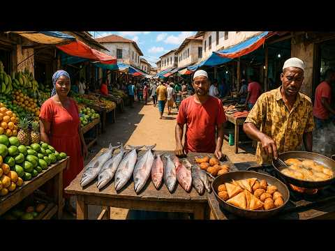 Zanzibar Yerel Pazarı ! Her Şey Sokakta - 428 🇹🇿