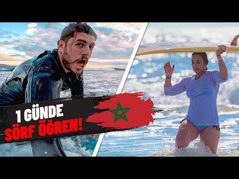 Atlantik Okyanusunda Sörf Yapmak! (Fas, imsouane) -221🇲🇦