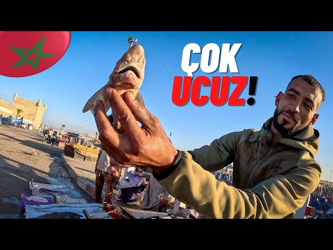 Fas Essaouira EGZOTİK BALIK Pazarı (Suvayr )-220🇲🇦