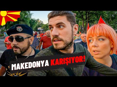 MAKEDONYA'DA HALK SOKAĞA DÖKÜLDÜ! (Üsküp'de İlk Günüm)-164 🇲🇰