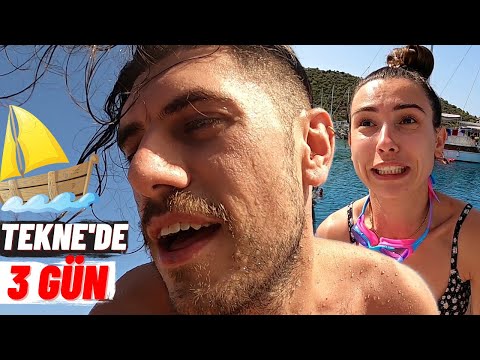 ÇILGIN TEKNE HAYATI! (3 Günlük Tekne Kiraladık) -84