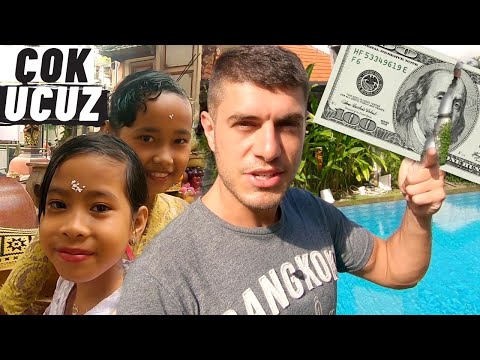 Bali Adasında İlk Günüm! 3,5 Dolara Lüx Hostel, İlginç Sokak Ayini-36