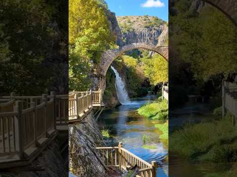 Burası Türkiye'de ! Tablo gibi Clandras köprüsü