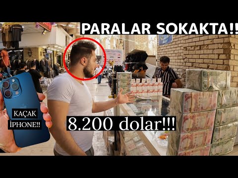 IRAK KÜRDİSTAN'DA KAÇAK İPHONE PAZARI! YERDE TELEFON SATIYORLAR! ÇILGIN FİYATLAR!