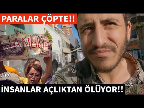 İNSANLAR AÇLIKTAN ÖLÜYOR! PARANIN ÇÖP OLDUĞU ÜLKE VENEZUELA!!