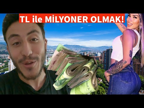 TÜRK LİRASI ile MİLYONER OLMAK! KOLOMBİYA'DA 200 TL İLE BİR GÜN GEÇİRDİM!