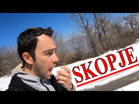 ÜSKÜP / MAKEDONYA - KARLI VODNO dağına çıkıyoruz