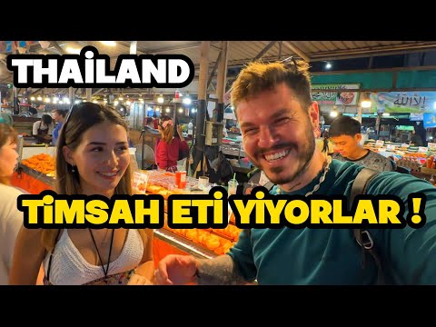 Burda Timsah Eti Yiyorlar ! - Tayland Sokak Lezzetleri! #reklam