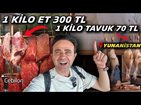 Yunanistan'da 1 Kilo Et 300 TL - Atina Pazarlarında Şok Oldum !!!