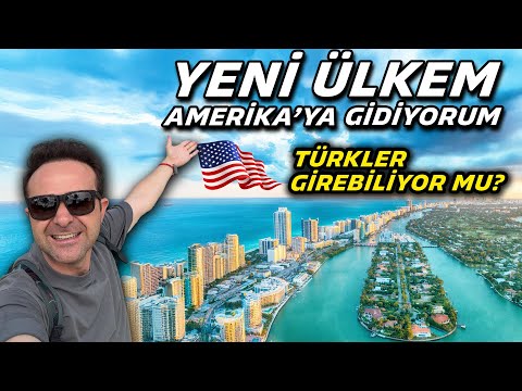 Yeni Ülke Amerika'ya Gidiyorum - Miami Şehrine Bayılacaksınız !!!