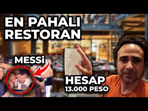 Arjantin'deki En Lüks Restorana Gittim - 13.000 Peso Hesap Ödedim !!!