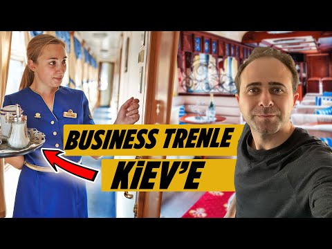 Ukrayna'da Business Class Lüks Tren Yolculuğu Yaptım - Kiev'e Gidiyoruz (660 Grivna)
