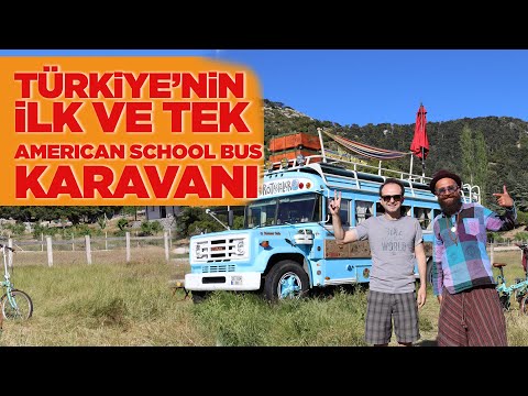 TÜRKİYE'NİN İLK VE TEK AMERİCAN SCHOOL BUS OTOBÜS KARAVAN EVİ İLE TANIŞIN (YÜRÜYEN EV)