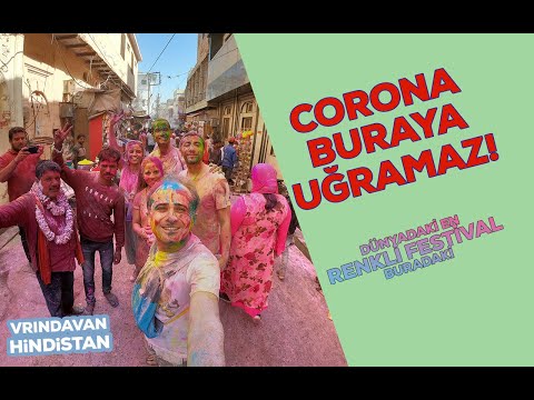 Bu Festivale Katılmak İstemezdiniz (Hindistan Holi Festivali) Tanrıyı Bebek Arabası İle Gezdirmek !