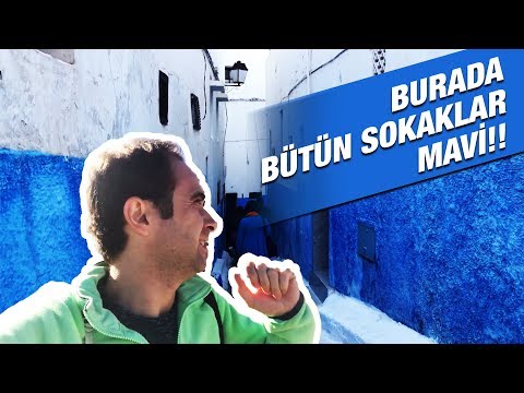 Bu Mavi Şehri Gördünüz Mü? Bütün Şehri Maviye Boyamışlar | Fas