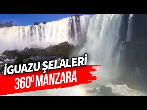 İguazu Şelaleri Brezilya Tarafından 360 Derece Manzarası