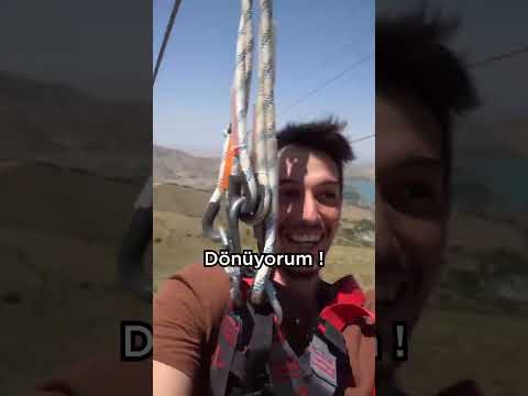 Türkiye'nin En Uzun Zipline Denedim (TAM 1 KM) #shorts