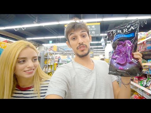 Güney Kore'de Bir Süpermarket ve İLGİNÇ Ürünler - 1 Dolar 1115 Won