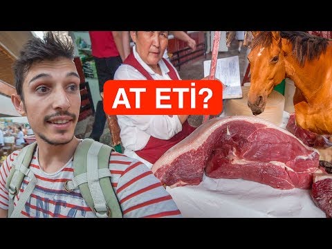 Burada AT ETİ satıyorlar (Çok Değerli) - Kazakistan FİYATLAR ve Sokak yemekleri