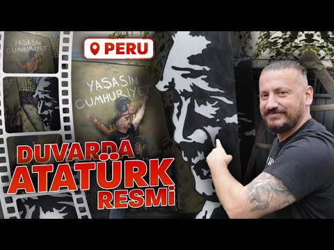 Peru'da Duvara Atatürk Resmi Çizdik! #29Ekim | Fatih Koparan @ Peru