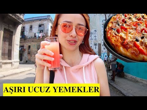 3 LİRAYA PİZZA🍕😋Küba'nın Aşırı Ucuz Sokak Lezzetleri