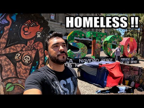 Şili'nin Tehlikeli Başkenti Santiago Sokakları 🇨🇱 ~659