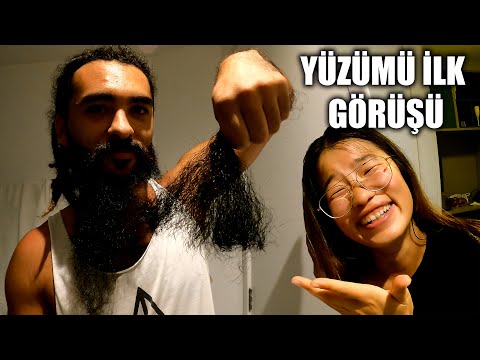 5 Yıllık Dünya Turu SAKALIMI KESTİM! ✂️(Koreli Sevgilimin Tepkisi)