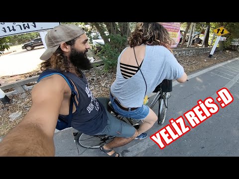 Yeliz ile Bisiklet Sürmeyi Öğreniyorum..Tayland-Bangkok ~109