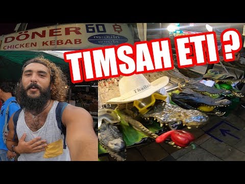Timsah Eti YIYORLAR, Degisik Yaratiklar TAYLAND PATTAYA ~100