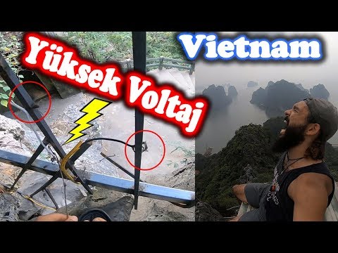 YÜKSEK GERİLİMLİ Kapıdan Atladım! Halong Bay'ın Zirvesine KAÇAK Tırmandım !! - Vietnam ~78
