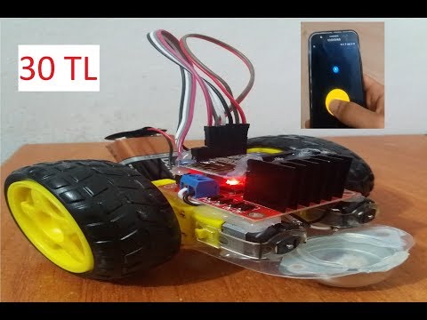 Arduino ESP8266 ile WiFi Kontrollü Akıllı Robot (30TL)