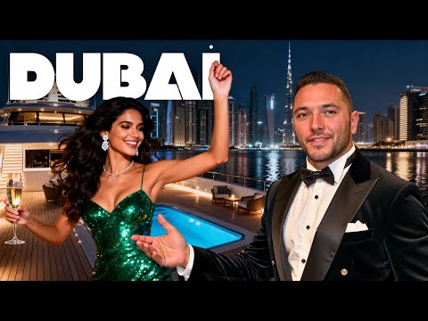 DUBAİ'DE LÜKS GEMİDE ÇILGIN GECE HAYATI - DUBAİ MARİNA!