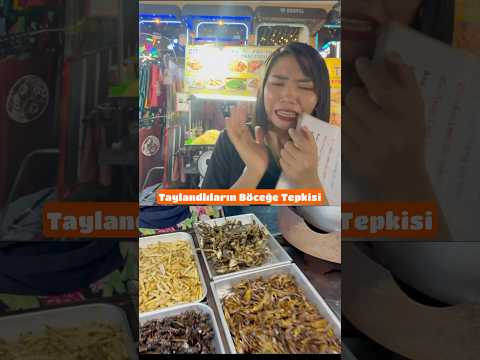 Taylandlı Kadının Böcek Yemeğe Tepkisi