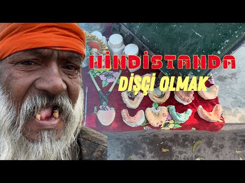 Hindistan Sokak Ortasında ki Dişçi - Tapınak Şehri Pushkar