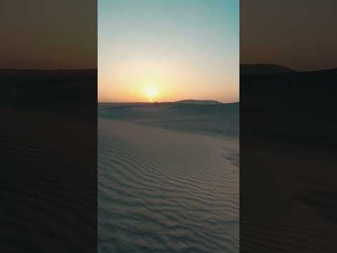 Çölde Harika Gün Batımı