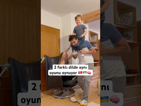 İki Yaşında, 2 Farklı Dilde Aynı Oyunu Oynuyor! 🇹🇷🇺🇦