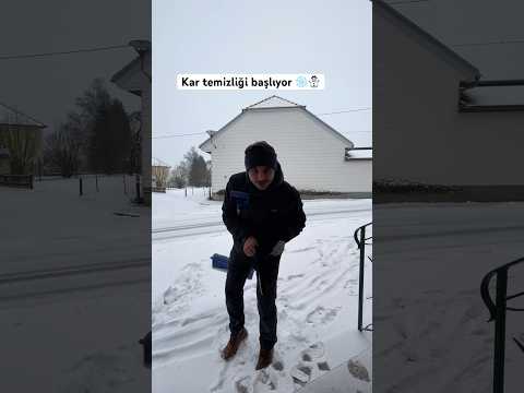 Keyif veren kar temizliği videosu ⛄️❄️ #shorts