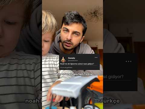 Bakın Oğlum nasıl 2 dil bir arada öğreniyor! #shorts