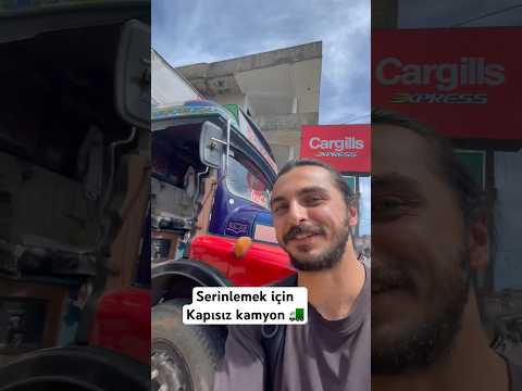 Sıcaklara çözüm: Kapısız kamyon #tırcı #ilginç