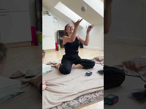 Eşim sonunda 3 top çevirmeyi başardı #shorts