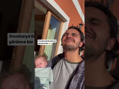 AVUSTURYA'da Güneşi görünce biz #shorts
