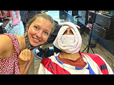 MEKSİKA'da İlk Berber Tıraşı 🇲🇽