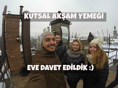 Lviv Ukrayna'da Kutsal akşam yemeğine davet edildik!