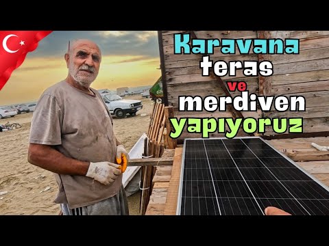 #5S/174B 🇹🇷 KARAVANA GÜNEŞ PANELİ KOYUYORUZ ! 