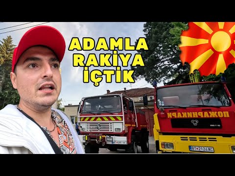 #5S/126B 🇲🇰  GECEYİ İTFAİYEDE GEÇİRDİM ! YEREL ADAMLA ALKOL ALDIK !