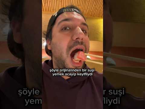 Japoya’da Suşi Yemek Gerçekten Farklı 🇯🇵😱 #vlog #shorts