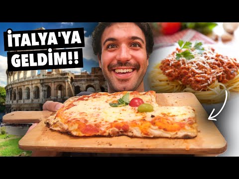 İTALYA'da YEMEKLER Gerçekten Güzel mi!? (İlk Gün) - Roma