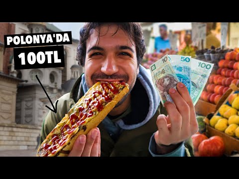 POLONYA'da 100TL ile Ne Yapılır?? (Yemek, Market, iPhone) - Krakow