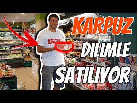 JAPONYA'DA KARPUZ DİLİMLE SATILIYOR | Japonyada Market Alışverişi, Neler Alınır? | Japonyada Yaşam
